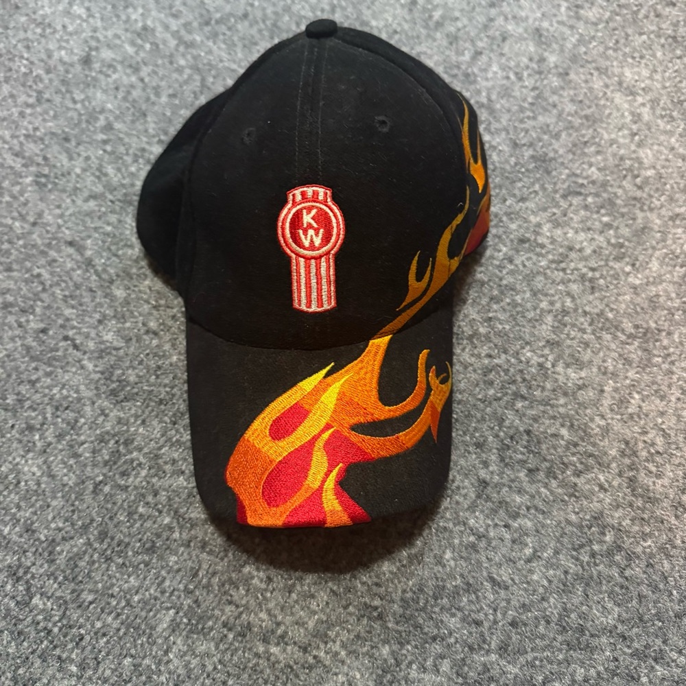 Black and Red Flame Cap